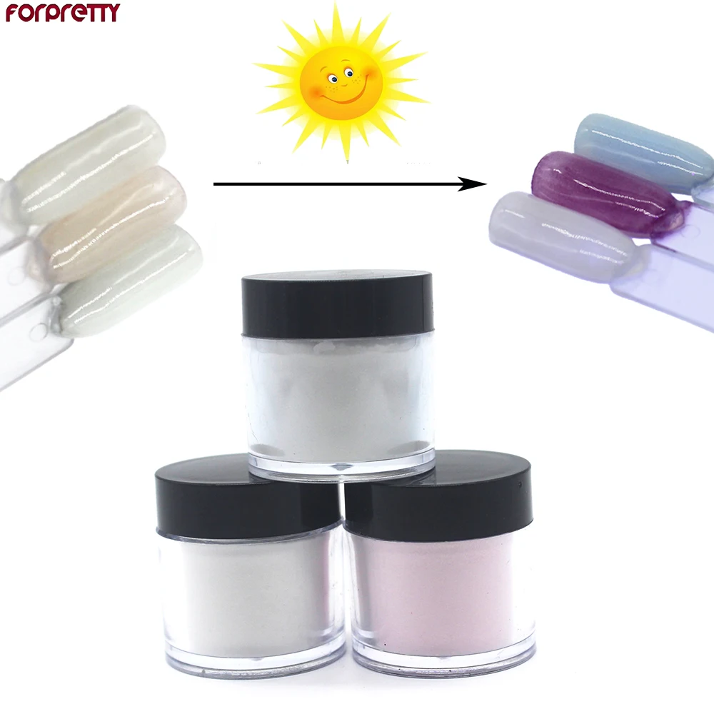 

Acrylic Powder For Nails Liquid Change Color By Sun Liqht Clear Pink White Colored Polymer forpretty Acrilico Monomer Poeder