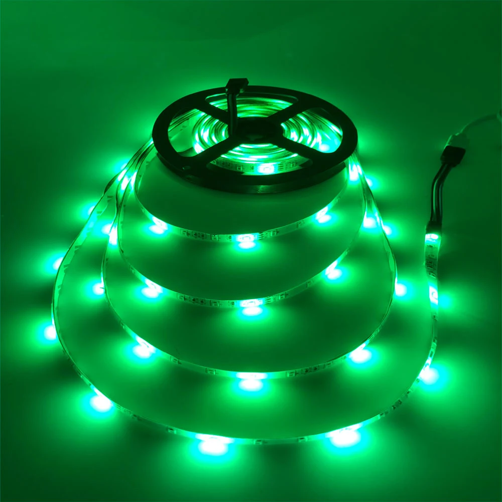 Hviero 5M 2835 300Led Led Strip IP65 Waterproof RGB Light DC 12V Flexible Lighting String Home Decoration Lamp Ribbon Tape Desk Lamp