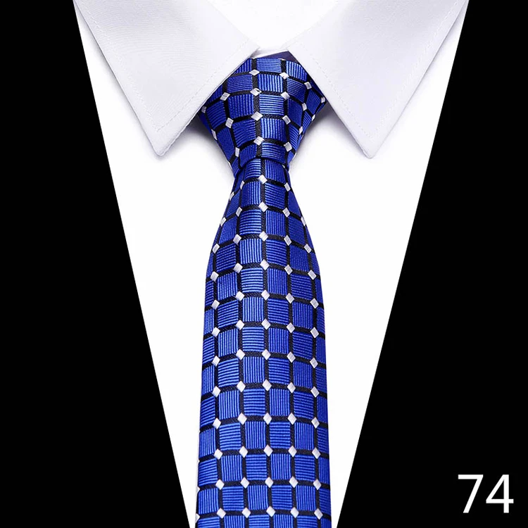 2019 брендовый хит продаж мужской Клетчатый полосатый галстук в горошек 7,5 см для мужчин Свадебный Бизнес Повседневный красный синий