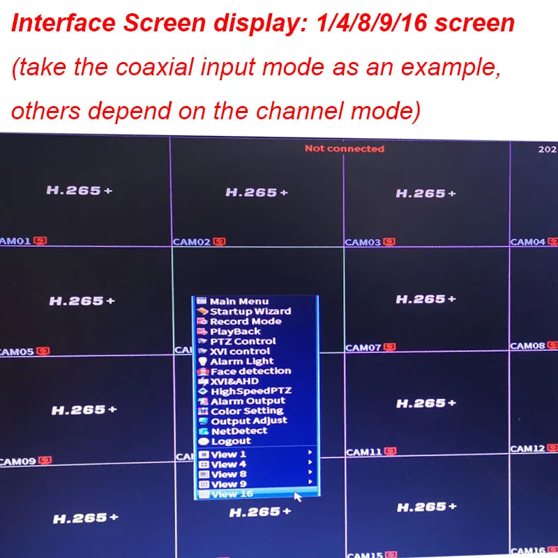 CCTV 6 in 1 Hybrid DVR Xmeye 16 Channels 1080N DVR NVR Video CCTV 6 in 1 Hybrid DVR Xmeye 16 Channels 1080N DVR NVR Video