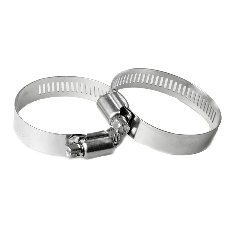 Hose Clamps 1Pcs 8mm-120mm Stainless Steel Drive Fuel Tube Water Pipe Fastener Worm Size Fixed Clip Hoop Spring Hoops