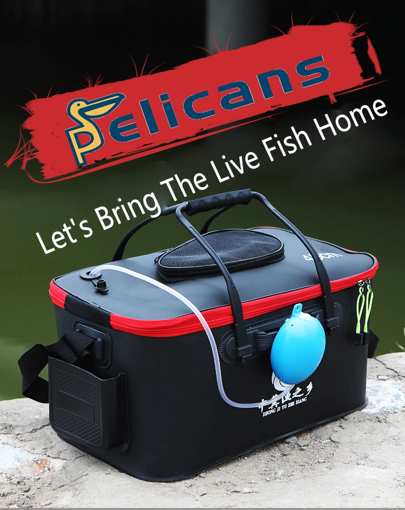 

Multifunctional Fishing Bag Fishing Bucket Tool Bag Live Fish Portable EVA Foldable Fishing Box Storage Bag For Fishing