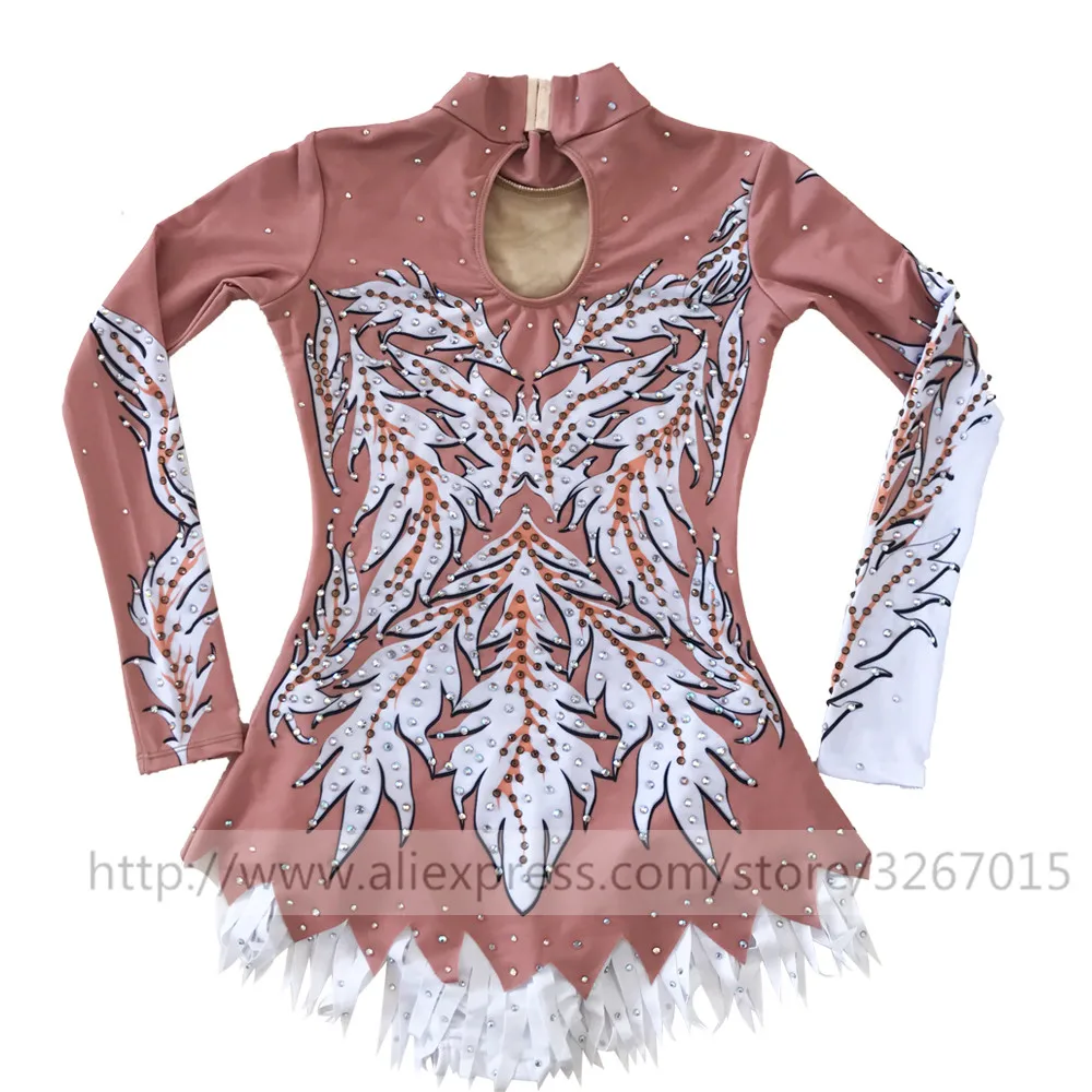 LIUHUO Figure Skating Dress Women's Girls' Ice Performance Rhythmic Gymnastics Competition Dance Leotard Costume White Ballet