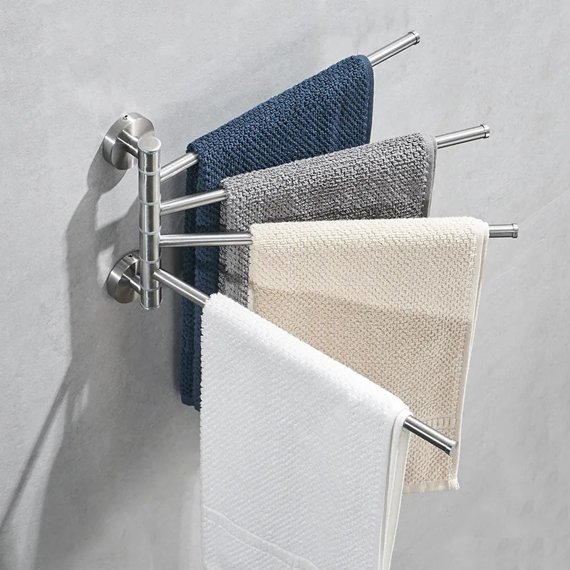 

1000000304 Stainless Steel Wire Drawing Activity Spinning Towel Bar Towel Rack Bathroom Toilet Towel Rod