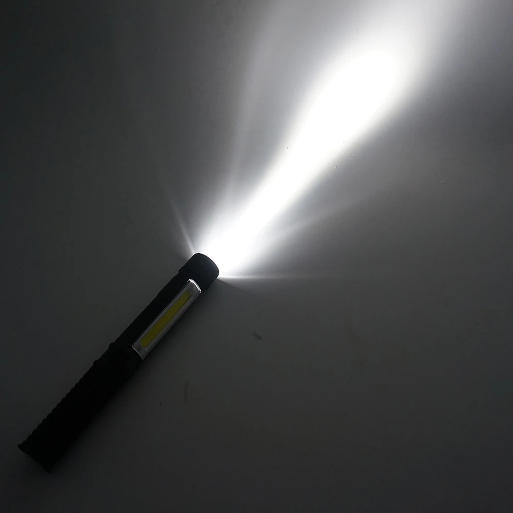 Aukelly Многофункциональный COB светодиодный мини-светильник-ручка портативный Рабочий инспекционный светильник-вспышка рабочий ручной фонарь с магнитом AAA