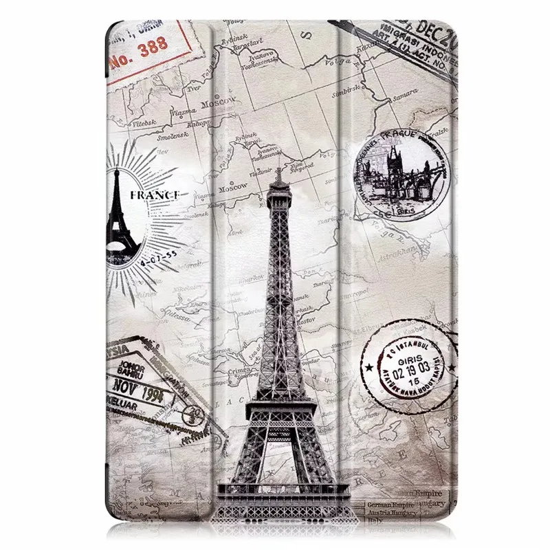 Tower Чехол для iPad 10,2, чехол с держателем для карандашей, передняя часть из искусственной кожи+ мягкое защитное покрытие из ТПУ для iPad 7th Generation - Цвет: Tower