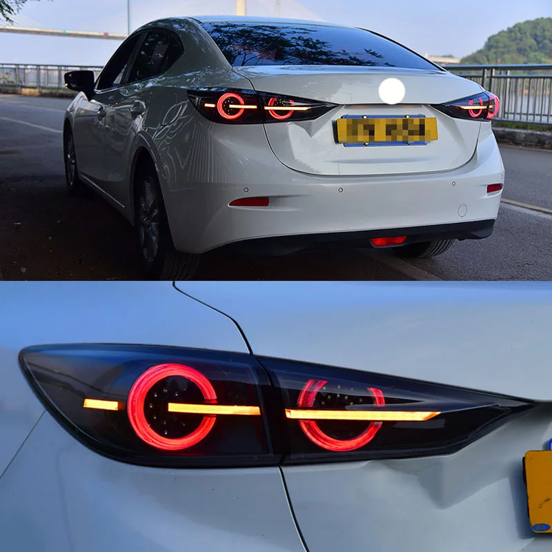 Светодиодная сигнальная лампа дымовая линза задняя фара лампа подходит для Mazda 3 Axela