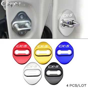 

4pcs /set Car Styling Auto Door Lock Cover Sticker Case For Mazda CX-5 CX5 2012 2013 2014 2015 Emblems Car-styling Accessories