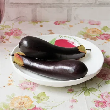 

simulation food PU Simulation Eggplant Foam Vegetable Educational Fruit Toys Food Play House Toy Children's Kitchen Decorate