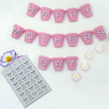 

Alpha Pots Molds Fondant Cake Decorating Tools Silicone Molds Sugarcraft Chocolate Baking Tools for Cakes Gumpaste Form