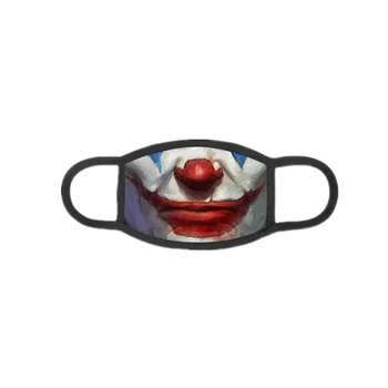 

Best Selling New 3D Digital Printing Clown Pattern Funny Dustproof Washable Breathable Adult Mask PM2.5 Filter 1pcs