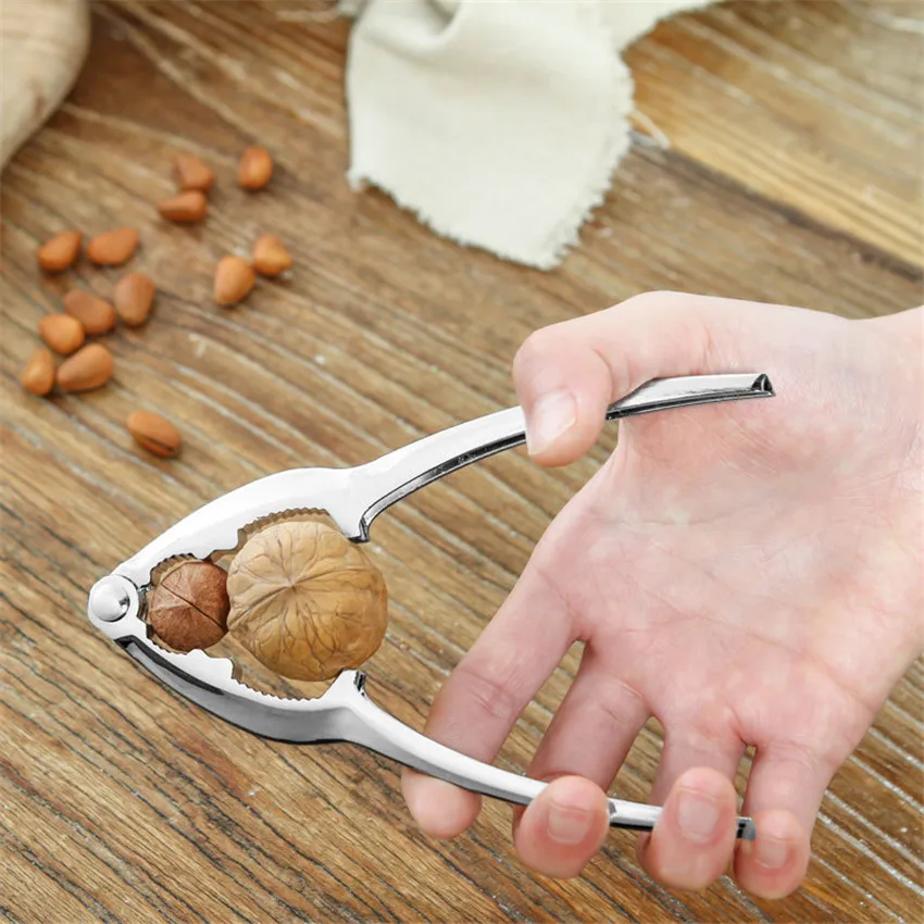 

Nutcracker Sheller Walnut Nut Cracker Quick Walnut Almond Pecan Nutcracker Zinc Alloy Kitchen Fruit Tool kitchen Accessories
