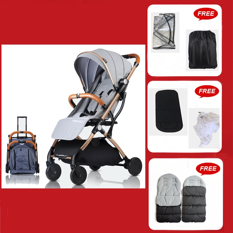 Lightweight Baby Stroller Plane Portable Pram Kid Buggy Children Pushchair 5 FREE GIFTS EU tax free