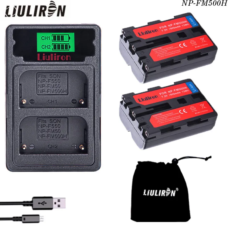 2x Bateria NP FM500H Батарея для Sony Альфа A58 DSLR A350A300/A350/A450/A500/A550/A560/A580/A700/A99/A850 SLT A57|Цифровые
