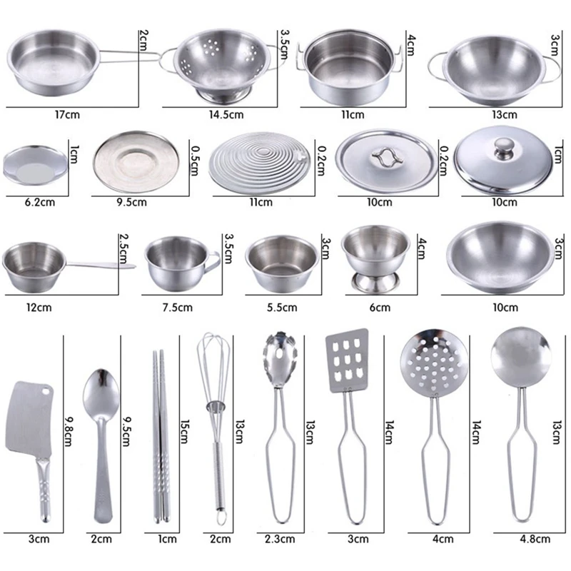 Hot-32Pcs/1 набор, детский игровой домик, кухонные игрушки, кухонная посуда, кухонная утварь, горшки, сковородки, подарок