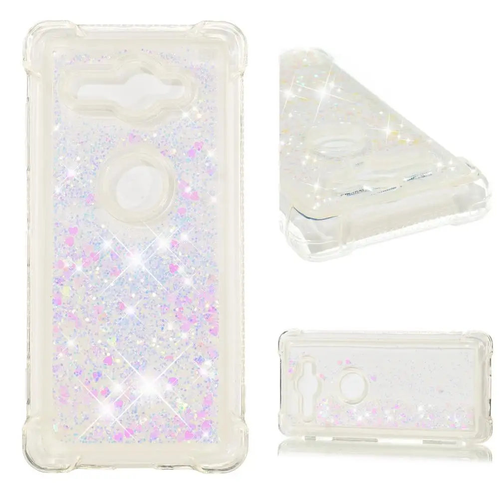 Glitter Liquid Case For Google 3a Sony Xperia XA2 Ultra XA1 L2 XZ2 Compact Cover Bling Quicksand Soft TPU Silicone Phone Coque | Мобильные