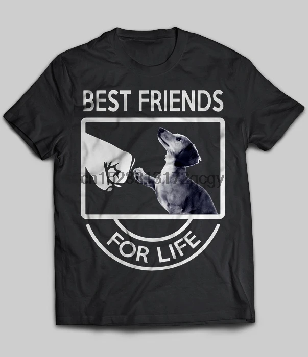 

Brand Dachshund Best Friends For Life T-Shirt 2020 Men Short Sleeve T-Shirt