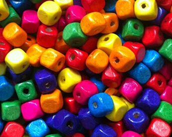 8 мммикс цветные деревянные бусины кубик лот с плоской задней частью другие