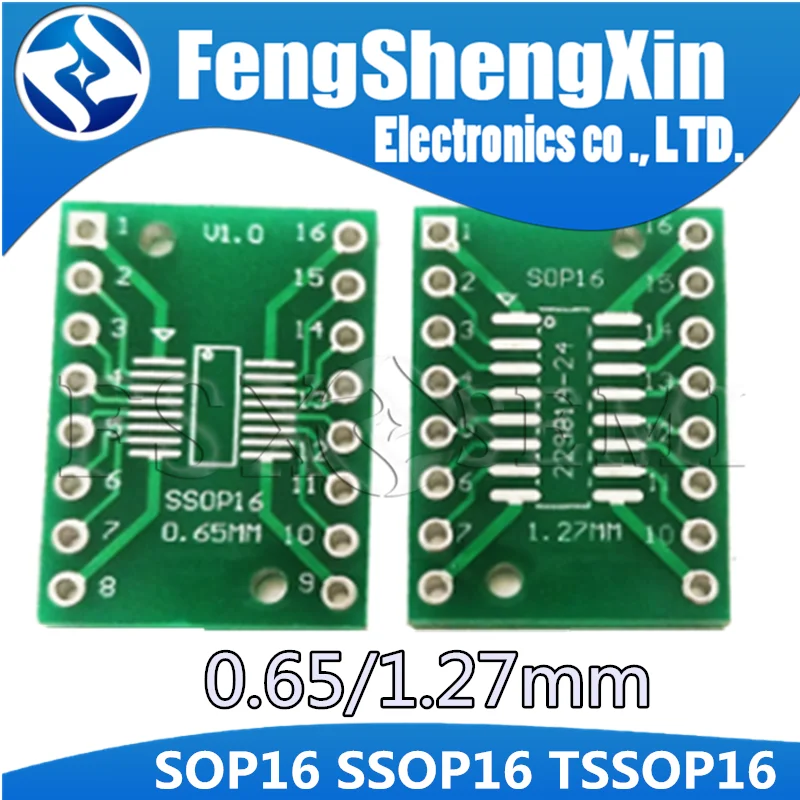 10pcs TSSOP16 SSOP16 SOP16 to DIP16 Transfer Board DIP Pin Board Pitch Adapter PCB adapter sop16 ssop16 smd to DIP16  Pinboard