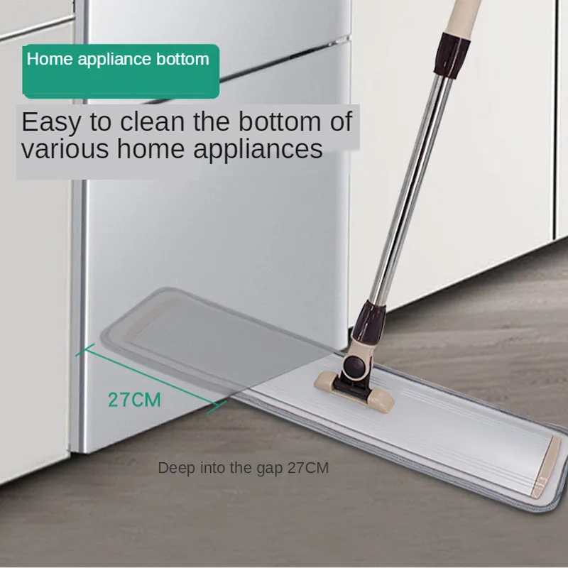 

55cm large panel flat mop aluminum alloy xiaomi 360 spin cleaning tools for clean floor wonderlife_aliexpress microfiber mop pad