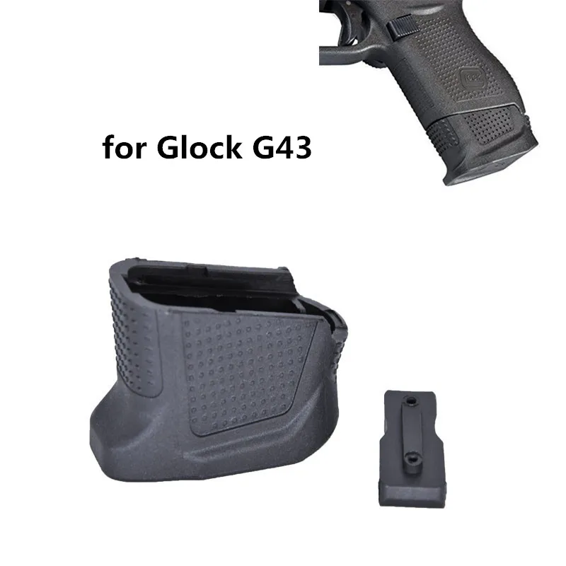 

Glock 43 Enhanced Magazine Base Plate Plus Extension for 9mm 6rd pistol +2-Round G43 Extended Gun Accessories