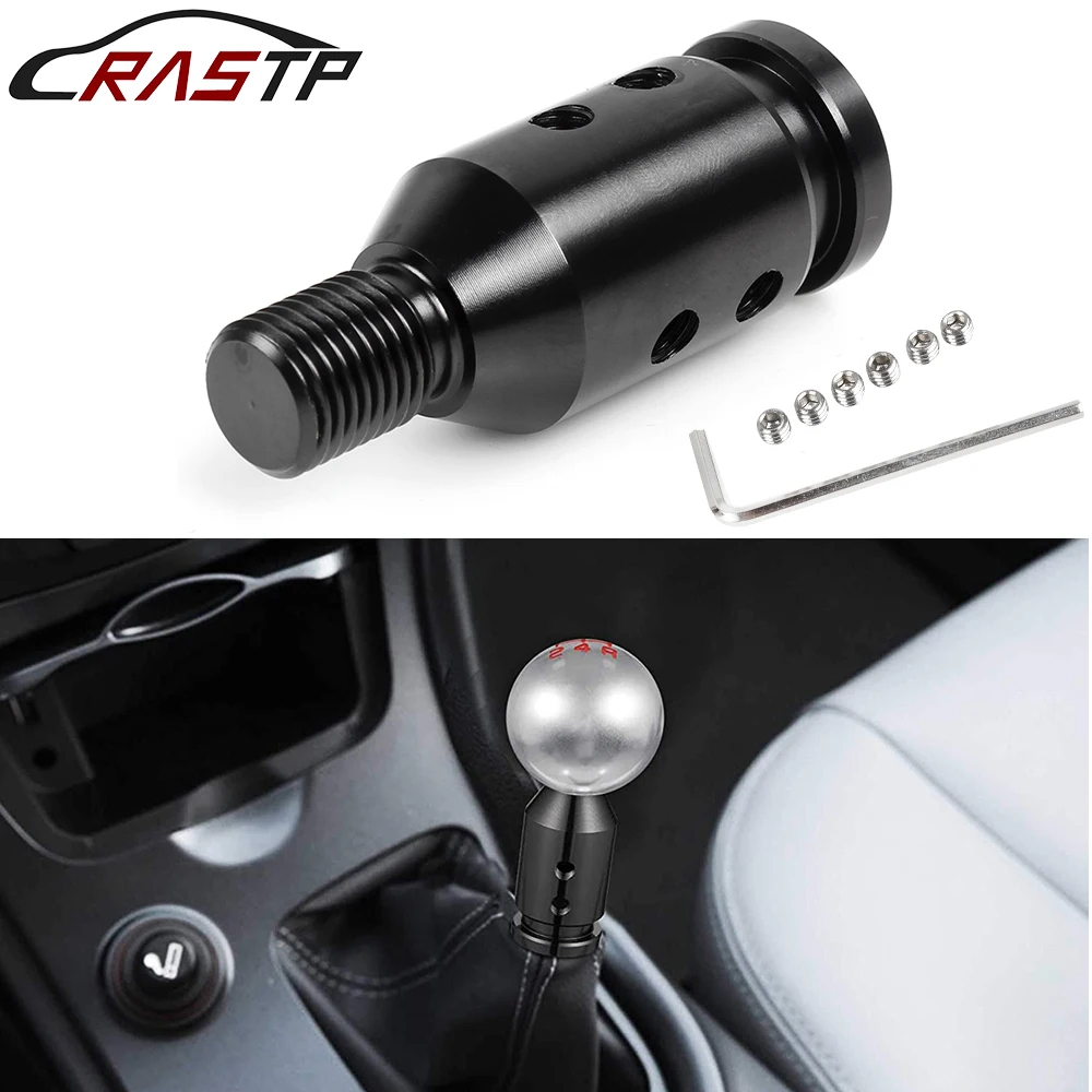 RASTP Gear Shifter Adapter for BMW/VW Non Threaded Shifters M10x1.5 Shift Knob Adapter,Black