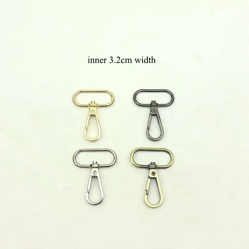 

30pcs 32mm Metal Belt Clip Buckles Swivel Lobster Clasp Dog Collar Strap Buckle Carabiner Snap Hook DIY Backpack Bag Accessory