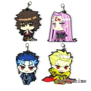 

Fate/Extella pendant anime game trading rubber strap C91 rider Archimedes Cu Chulainn Toy Figures Phone Accessories Keychain