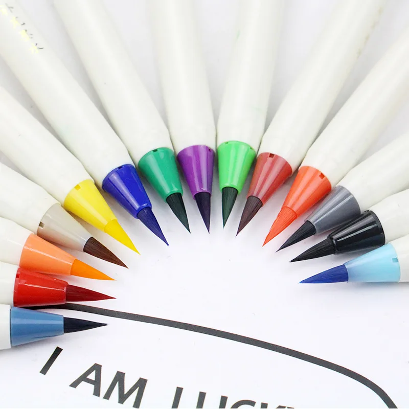 P369 Japan Platinum Color Brush Pen Soft Brush Pen Small Regular Script Calligraphy Brush Pen Beautiful Watercolor Comic Pen