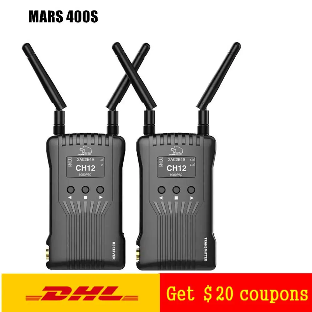 

HOLLYLAND Moma 400S 400FT HDMI SDI 1080P Transmission for Camera Image Wireless HD Video Transmitter Receiver VS Mars 300 300ft