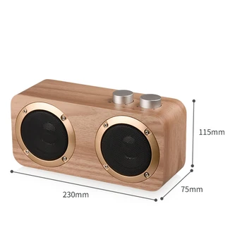 

Wooden Home Bluetooth Speaker Mobile Phone Outdoor Multi-Function U-Disk Wireless Card Audio Retro