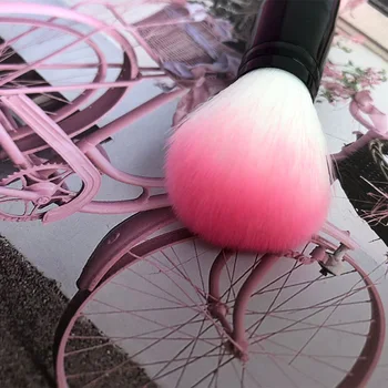 

Professional blusher brush Nylon Make up Brushes Two Head Metal Cosmetic Tools with Sponge drop shipping