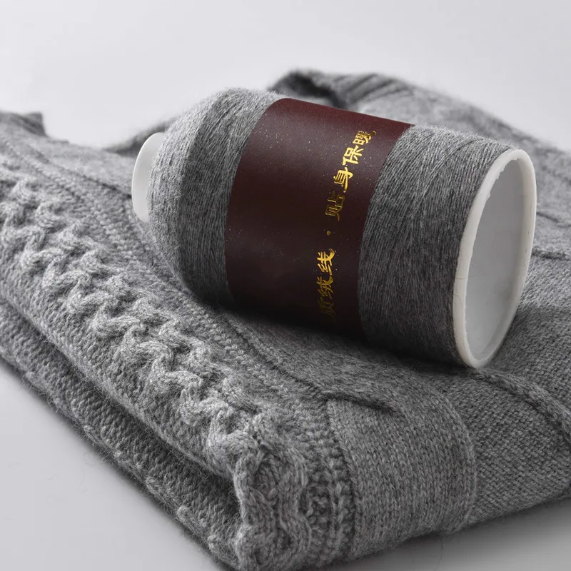 

100 G/Lot Fine Cashmere Yarn 26/2 Soft Cashmere Thread for Hand Knitting Scarf Vest Sweater Fine Woolen Yarn for Machine Weaving