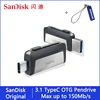 Sandisk type C OTG USB флэш-накопитель 64 128 ГБ Флешка 128 Гб 64 ГБ 32 ГБ 256 ГБ флеш-накопитель 3,1 USB флешка диск на ключе памяти для телефона ► Фото 1/6