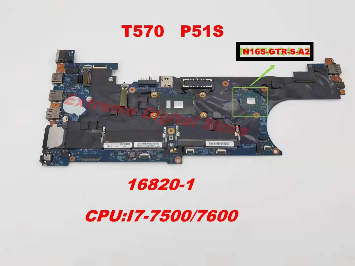 Материнская плата 16820-1 применима к графической карте Lenovo T570 P51s i7-7500/7600 100%