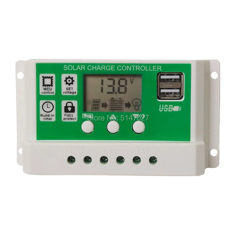 

30A 20A 10A 12V24V Auto Solar Panel Battery Charger Regulators for Lead acid battery and lithium battery 30a solar controller