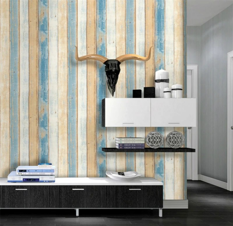 Vintage Wood 3D self adhesive Wallpaper for walls Rolls Mural Contact