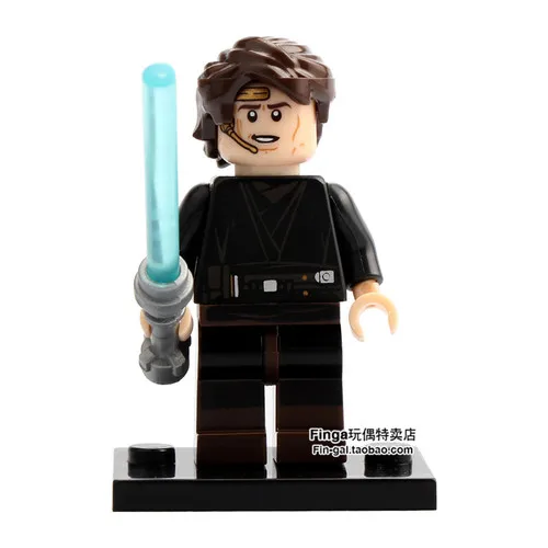 Star Wars Figure starwars Maz Anakin Yoda Luke Sith Lord Darth Vader Maul Revan Dooku Sidious Leia Han Solo Building Blocks toys - Цвет: PG652