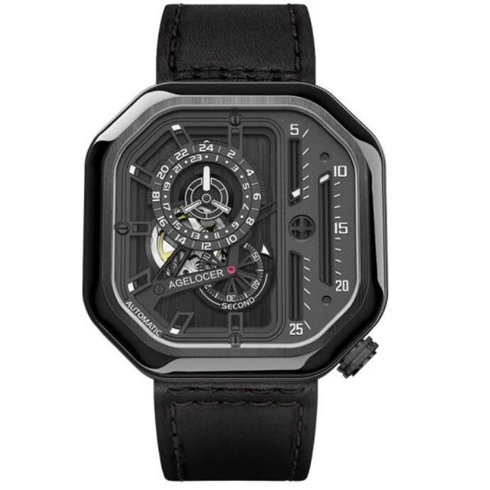 Часы наручные AGELOCER Мужские автоматические брендовые Роскошные Механические