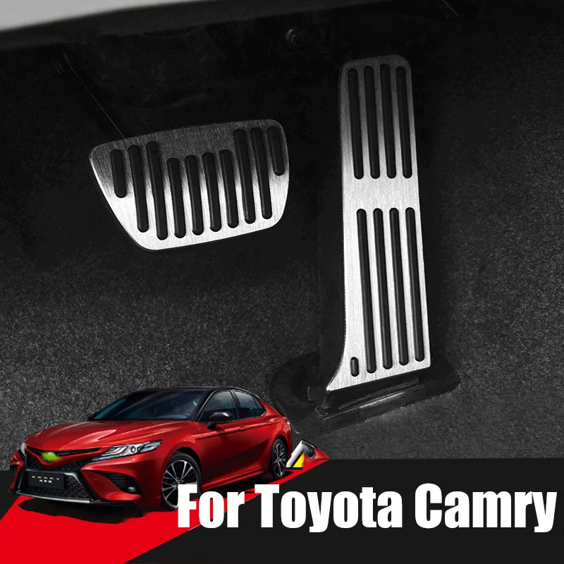 Car Accelerator Gas Brake Pedal Footrest Pedals Cover For Toyota Camry