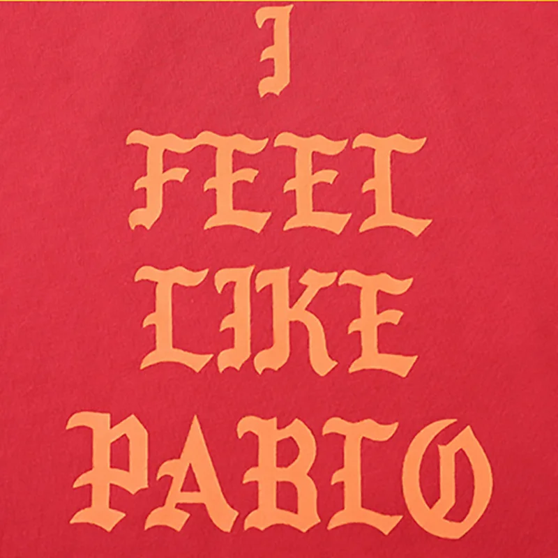 Kanye I Feel like Pablo Big Talker Кокосовая футболка с длинными рукавами High Street Biber мужская Толстовка