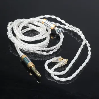 

4.4 To MMCX Balanced Headphone Cable 8-Core Oxygen-free Copper Silver Plating Connector Cord