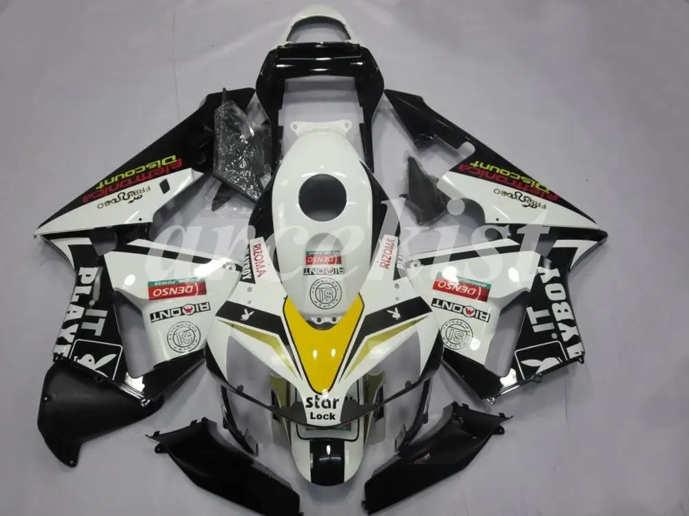 Литье под давлением ABS мотоцикл полный обтекатель комплект подходит для CBR600RR F5 2004 2003 Пользовательские черный белый холодный