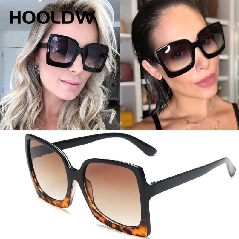 

Fashion Oversize Square Sunglasses Women Luxury Brand Designer Big Frame Sun Glasses Female Vintage UV400 Eyewear Oculos De Sol