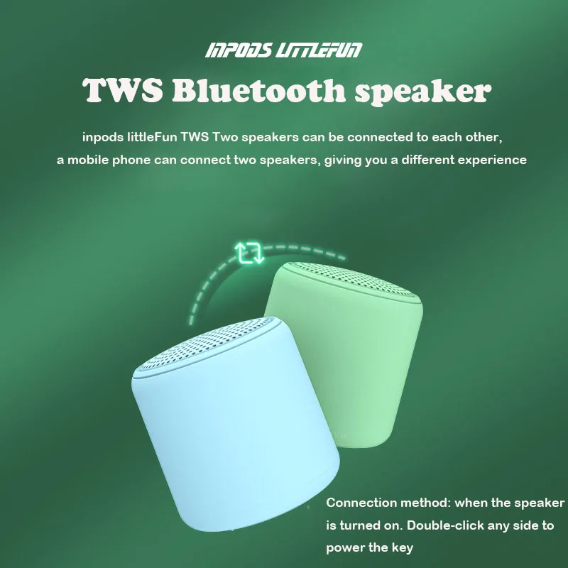 16 видов цветов inpods little Fun портативные беспроводные bluetooth колонки стереозвуковая