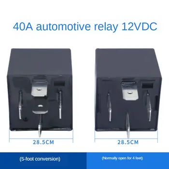 

Automobile Car Relay 4-foot 5-foot 12V/24VDC 40A High Quality Copper Coil silver alloy contact Long service life 10pc/lot