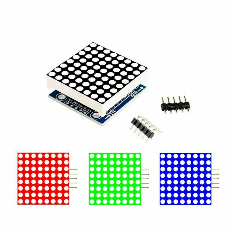 MAX7219 Dot Array MCU Control LED Display Module for Arduino Raspberry Pi With 4 fixing screw holes hot new