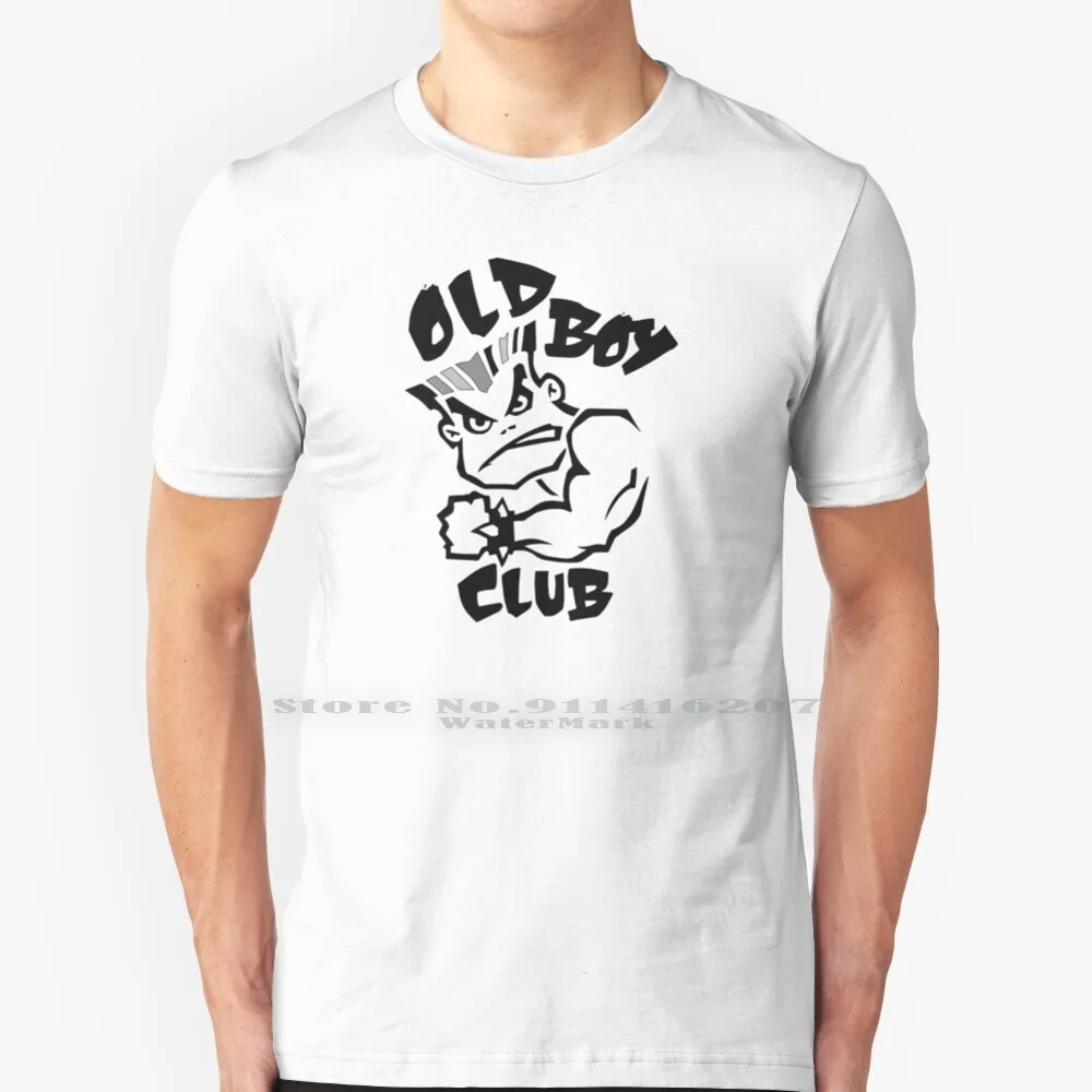 Old Boy Club T Shirt 100% Puro Cotone Bmx Freestyle Vintage Bmx Bad Boy Club 80S Bmx Pop Culture Urban Street