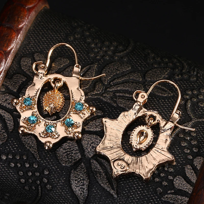 Dangle Earrings Drop Earrings Animal Earrings Golden Drop Earrings For Women Hedgehog Shape Banquet Jewelry French Hook Dangle Earring Drop Gifts