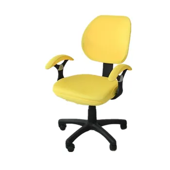 

Fashion Arm Chair Covers With Armrest Cover Solid Color Elastic Seat Case Office Chair Covers Computer Seat Slipcover 4pcs/set